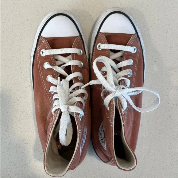 Converse High-Top Sneakers - Rust - W6 - Picture 3 of 8